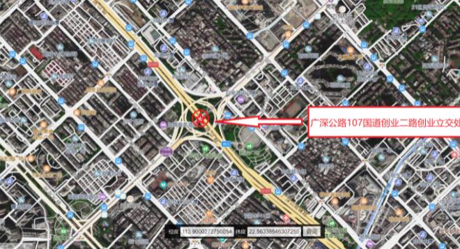 廣深公路107國道創業二路創業立交處 廣深公路107國道創業二路創業立交處