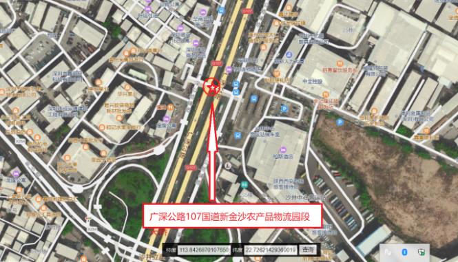 廣深公路107國道新金沙農產品物流園段天橋 廣深公路107國道新金沙農產品物流園段天橋